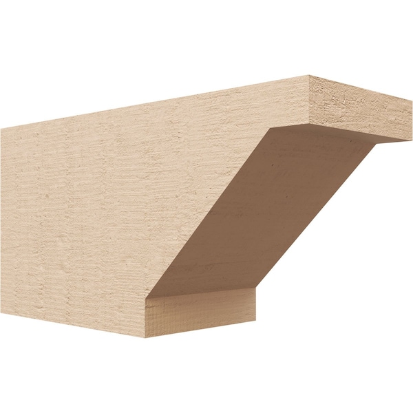 Ekena Millwork 6in. W x 8in. H x 16in. L Burlington Woodgrain TimberThane Rafter Tail, Primed Tan RFTUR06X08X16BURRCPR - main